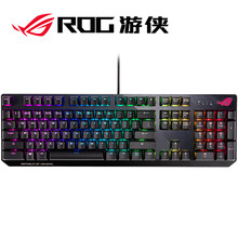 ROG游侠 机械键盘 有线游戏键盘 cherry樱桃茶轴 RGB背光键盘 黑色