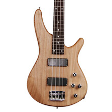 榆木电贝司四弦贝斯原木色24品玫瑰木指板附调音器· 套餐三  贝司加40瓦贝司音箱