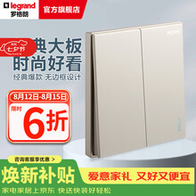 罗格朗（LEGRAND）开关插座面板仕典系列米兰金色 86型暗装墙壁电源套餐清单报价 双开双控