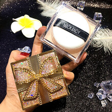 Y 散粉 李佳琦蝴蝶结女王散粉定妆粉女遮瑕持久控油蜜粉不易脱妆 象牙白