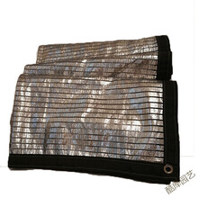 阳光房隔热遮阳网阳台防晒网铝箔网遮阳网阳台屋顶庭院楼顶75% 4X4