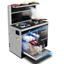 伟佳好太太 集成灶抽油烟机燃气灶大容量蒸箱烤箱消毒柜 烟灶蒸烤消一体套餐吸油烟机煤气灶烟机煤气灶具 100CM烟灶消左边洗碗机一体 头部暖菜烟灶联动  气电两用液化气（一级能效 熄火保护）