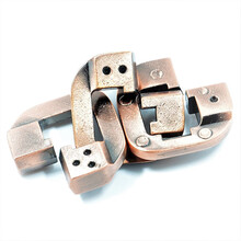 魔术解环解锁戒指怀旧智力玩具成年人智力扣机关盒智慧解锁玩具儿童节礼物 兄弟锁