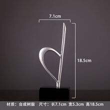 小提琴复古乐器摆件欧式创意家居饰品红酒架书架酒柜客厅桌面摆设 476音符古银色