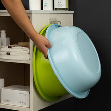 好尔卫生间免打孔脸盆架壁挂式置物架挂盆架厨房无痕挂钩粘钩 1个装