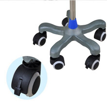 医用输液架不锈钢打点滴挂水吊水腹透液用品吊瓶杆腹膜透析挂架家用诊所用移动式可伸缩 五角带轮带刹车加粗杆