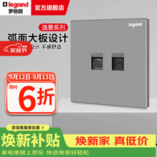 罗格朗（LEGRAND）开关插座逸景系列深砂银色86型面板清单报价 电话+超五类网络 弱电类