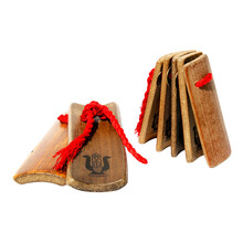 奇宝居乐器 快板 成人专业演奏 竹板 1大1小 莲花板 学习快板