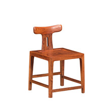 三谊 红木家具非洲花梨（学名:刺猬紫檀）客厅夫子凳小方凳换鞋凳 夫子凳 夫子带靠小凳