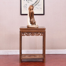 寻古 红木家具非洲鸡翅木（学名：非洲崖豆木）花瓶摆件架中式仿古花几花架实木置物架墙角搁架鱼缸架