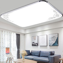 客厅灯LED吸顶灯具主卧室大灯长方形房间家用大气简约现代2021年新款 薄90*60cm无极72W（23-30平）