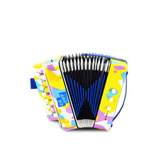 派尼美特手风琴儿童玩具7键小手风琴早教乐器礼品玩具儿童乐器初学者 花色