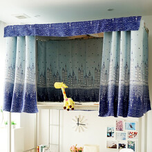 雅友 学生宿舍床帘物理高遮光寝室上铺下铺透气防尘加厚环保高低床男女单人床遮光帘 倒吊水塔一片 1.2m