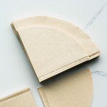 瓷彩美（CECEME）手冲咖啡滤纸 V60原木便携滴漏式咖啡粉过滤纸 大号锥形滤纸