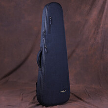 (CrossBand)个性便携电吉他包 双肩背电吉他琴包 加厚电贝斯包贝司背包静音吉他包摇滚stlp 简约墨绿黑电吉他包