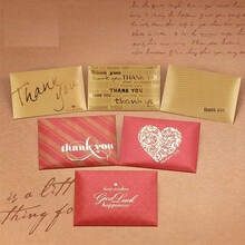 创意结婚礼给闺蜜伴娘伴郎感谢回礼小号红包大闸蟹礼券购物卡信封 红色灯笼 百元红包（4枚装）