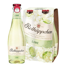 超市	Rotkappchen/小红帽 德国原瓶进口 甜白起泡气泡葡萄酒 女士微醺果酒 青柠味200ml*4