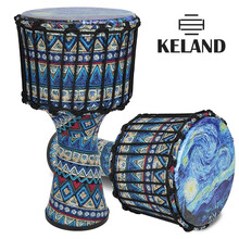 KELAND凯朗非洲鼓 ABS便携免调音非洲手鼓 新手儿童初学者成人演奏丽江现代非洲手鼓 星空网红 绑绳款10寸