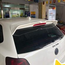 英罗 适用于大众polo尾翼11-19款波罗改装专用定风翼扰流板车尾装饰用品配件汽车尾翼改装 运动款烤漆-极地白