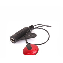 民谣木吉他尤克里里乐器通用拾音器 免开孔吉他打板扩音乐器配件 AD-20拾音器+3米连接线+转接头