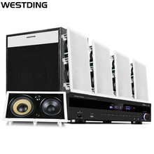 威斯汀（WESTDING）智能家庭背景音乐系统 定阻定压吸顶式壁挂喇叭嵌入式两用音响 818方形嵌入式高保真欣悦版