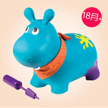 比乐B.toys跳跳河马弹跳大黄蜂羊角球儿童充气玩具跳跳球玩具坐骑 弹跳河马