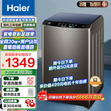 海尔（Haier) 波轮洗衣机全自动家电 以旧换新 脱水机  内衣除螨 10公斤直驱变频 租房神器  EB100-B20Mate1