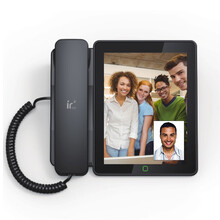 铱方 网络IP录音电话机 安卓电话 智能可视电话机 视频电话 黑名单拦截 子母机套装 C18主机