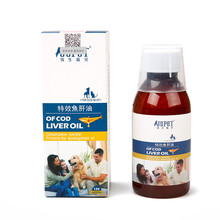 强生宠儿鱼肝油 犬猫通用 宠物狗狗亮毛护关节护皮肤 狗猫咪鱼肝油 1瓶(120ml)