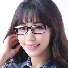 防蓝光辐射眼镜女手机平光镜女防辐射眼镜男游戏护眼眼镜小框眼睛 外黑内红 镜盒+镜布