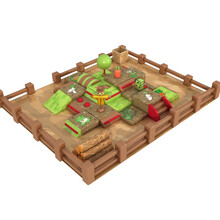 早教中心S形平衡木室内滑梯儿童感统训练器材幼儿园大型软体玩具组合系列 田园农场