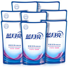 蓝月亮洗衣液袋装替换装机洗 薰衣草香深层洁净500g*8袋补充液