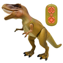 海阳之星 遥控恐龙模型霸王龙玩具大号电动仿真动物儿童生日礼物 褐色霸王龙