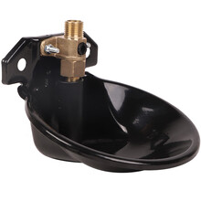 耐尔尼铜阀羊饮水碗 养羊用自动饮水喂水喝水器水槽水盆养殖设备 钢板羊饮水碗(铜阀)(1个)