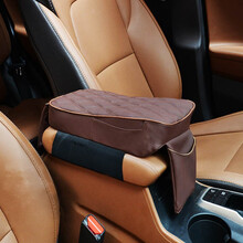 普立希 汽车扶手箱增高垫套 车用记忆棉中央手扶箱加高垫车载手机盒支架 棕色一个 英菲尼迪Q50LQX50Q70Q60QX80ESQ