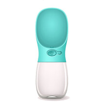 宠德多狗狗外出喝水杯水壶宠物随行杯喝水器户外便携式旅行水具水碗 清新蓝350ml