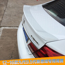 英罗 适用于本田九代思域尾翼12-16款9代9.5代新思域压尾改装专用免打孔烤漆汽车尾翼改装 14-16款烤漆-钛金银(灰色)(送3M胶2卷)