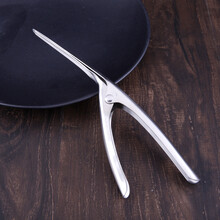 剥螃蟹吃蟹工具304不锈钢蟹八件蟹钳蟹夹蟹针海鲜剪吃大闸蟹螃蟹 304剥虾器