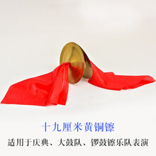 12/15/19/24CM亮镲 小镲 铜镲亮光镲 三句半乐器锣鼓镲儿童镲 19cm亮镲纯黄铜/副