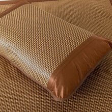 夏季冰丝枕套夏天凉席枕头套 夏凉竹枕套单人藤枕芯套一对拍2 步步高藤枕套 48X74CM(一个装）