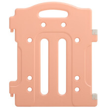 儿童围栏游戏宝宝婴儿学步护栏爬行垫栅栏游乐场乐园室内家用玩具带滑滑梯秋千篮球架摇摇马玩具收纳架球池 小片雾色粉一片