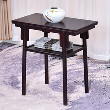 艺铭天下红木家具血檀（学名：染料紫檀）条案中式仿古实木平头案香案佛堂神台玄关桌供桌台供桌双层神台 条案：长71*宽38*高72cm