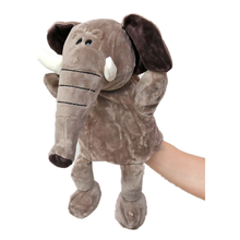 动物手偶 嘴巴能动手偶玩具 动物手套手玩偶卡通毛绒娃娃幼儿园表演礼物 长腿大象（嘴不能动）