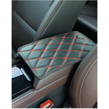 专用于19款大众新宝来扶手箱垫套朗逸速腾捷达桑塔纳汽车内饰改装 黑底红线