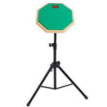 Bullfighter斗牛士8寸哑鼓练习垫哑鼓垫带支架天然橡胶附鼓棒· 绿色(支架+鼓垫+枫木鼓棒一对)