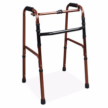 AUFU 佛山东方铝合金助行器残疾人四脚拐杖老人助步器助行架支撑学步四腿助行器FS919L