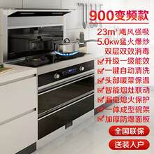 伟佳好太太 一体式集成灶 侧吸式油烟机环保灶烟灶消套餐 抽油烟机灶具消毒柜套装 烟灶套餐 自动清洗 集成灶（900MM变频款 头部暖菜） 气电两用款 天然气（烟灶联动 一级能效 自动清洗）
