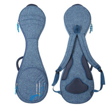 jinchuan国风印花琵琶包便携琵琶琴包加厚琵琶琴套琵琶袋琵琶背包 蓝色
