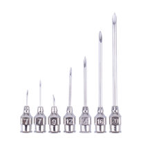 上海棱牌304厚壁 兽用点胶用 不锈钢注射器针头 猪牛羊用针头10根 12号12*38mm