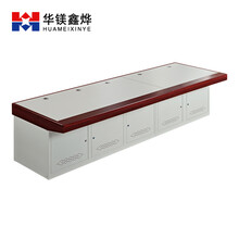 华镁鑫烨 机房指挥中心办公桌调度控制台接警席物业监控室电脑工作台监控操作台工业安防机柜非标异形定制 五联---平三维